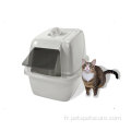 Boîte à litière pour chat en plastique mignon